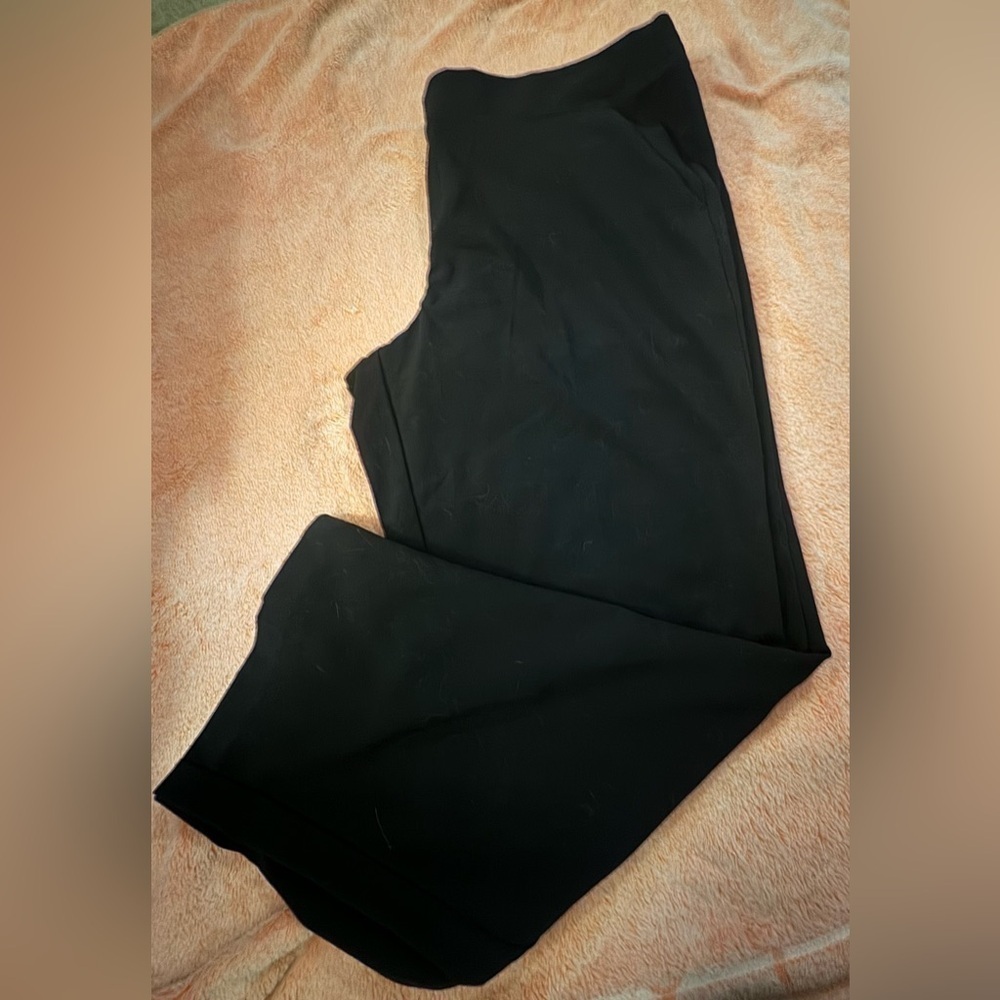 Womens Plus Size Elastic Waist Dress Pants